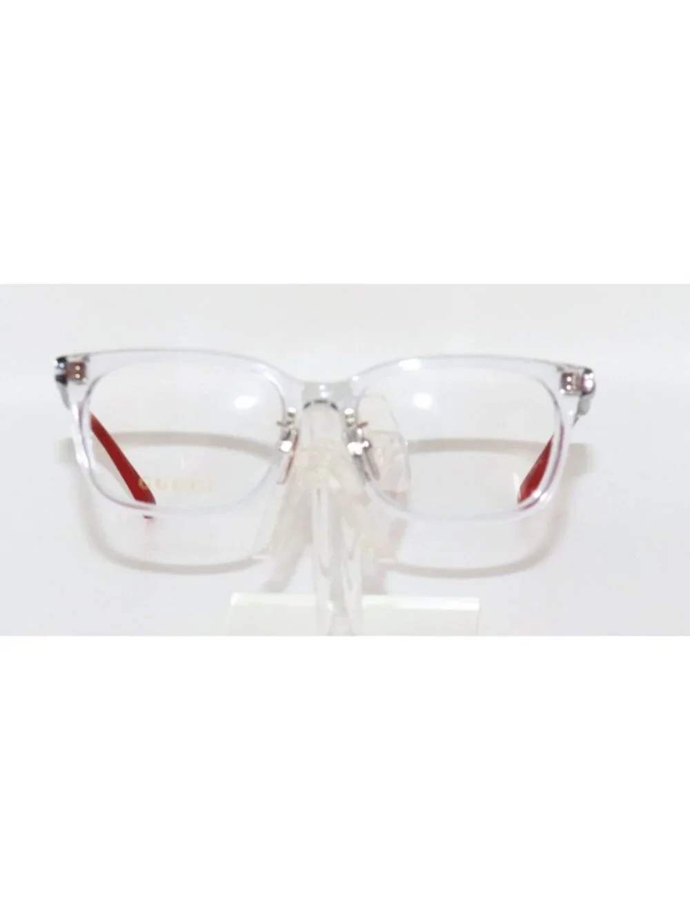 Gucci GG1873OK 006 Eyeglasses Clear Black Red Unisex 50-17-135